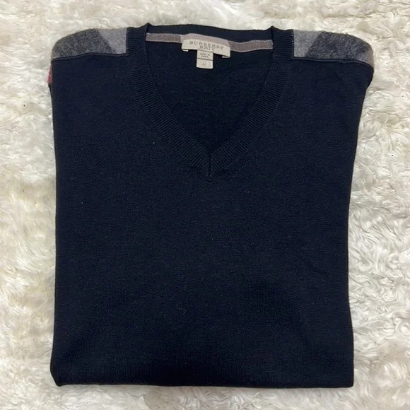 Burberry Mens Cashmere Cotton Sweater - Picture 7 of 8